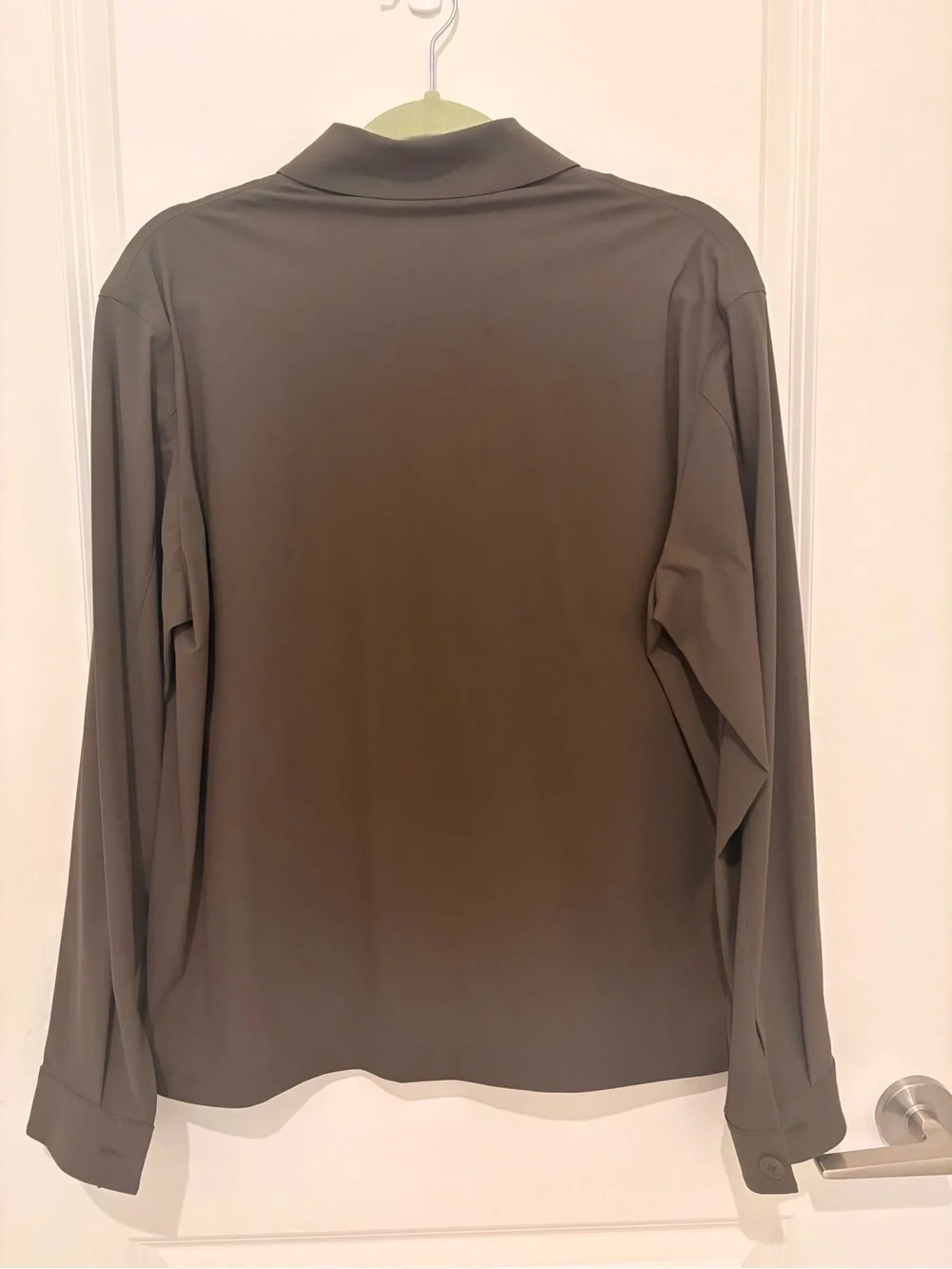 Uniqlo Men's Olive Brown Lightweight Shirt Jacket